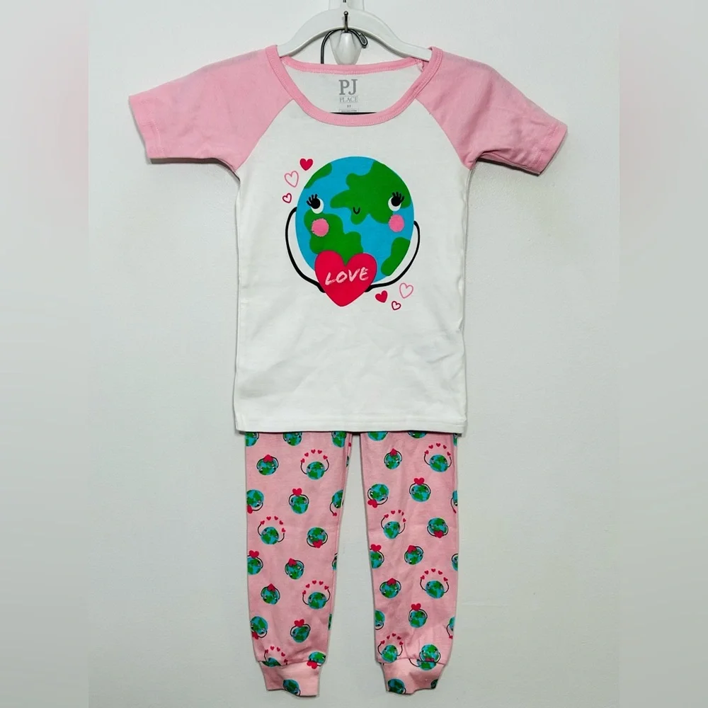 New! PJ Place Pajama Set Bundle of 2 Sets New Without Tags Toddler Girls 3T